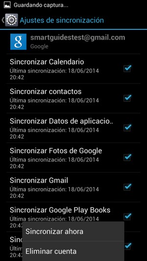 Seleccione Sincronizar ahora