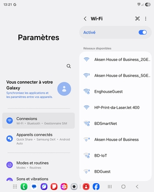 Sélectionnez le réseau sans fil auquel vous souhaitez vous connecter