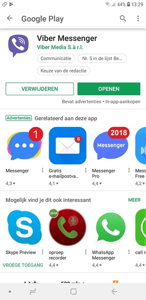Selecteer OPENEN