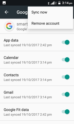 Select Sync now
