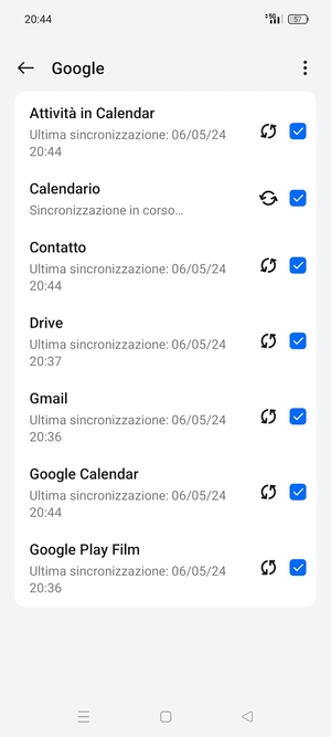 Le tue informazioni verranno sincronizzate