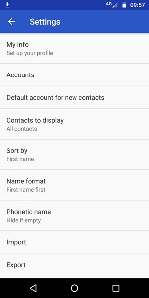 Your contacts will be saved to your Motorola
