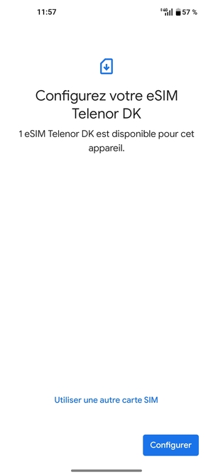 Sélectionnez Configurer
