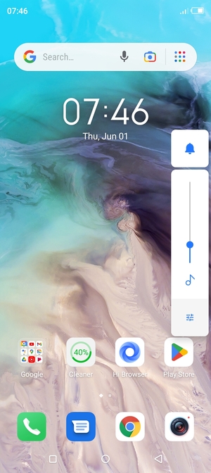 Select Sound to change to vibration mode