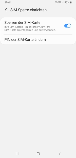 Wählen Sie PIN der SIM-Karte ändern