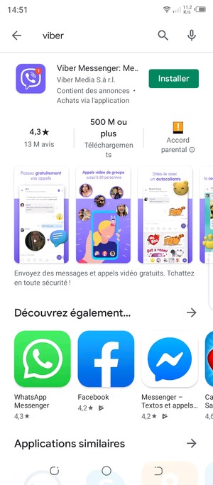 Sélectionnez l'appli