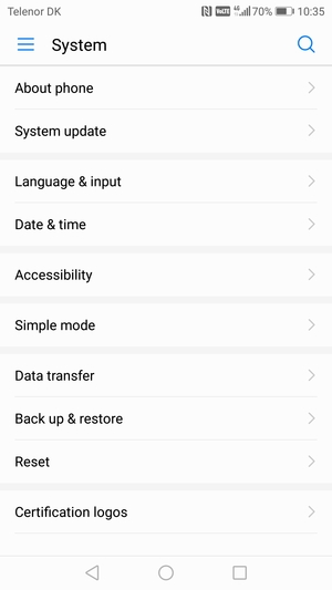 Select System update