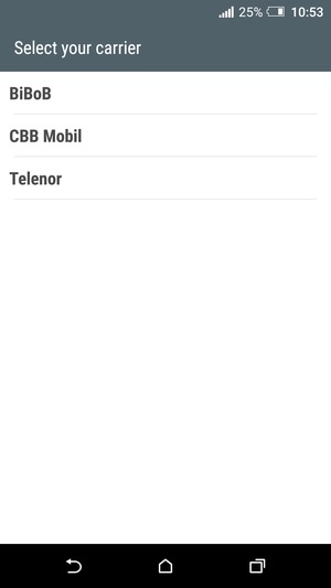 If you see a list of operators, select Public