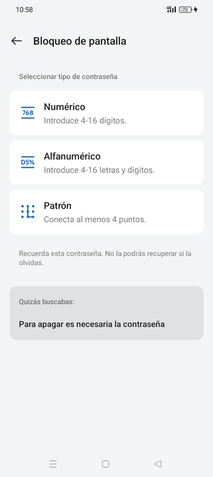 Seleccione Patrón