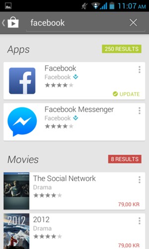 Select the app