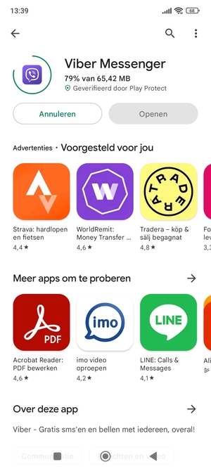 Wacht tot het installatieproces beëindigd is