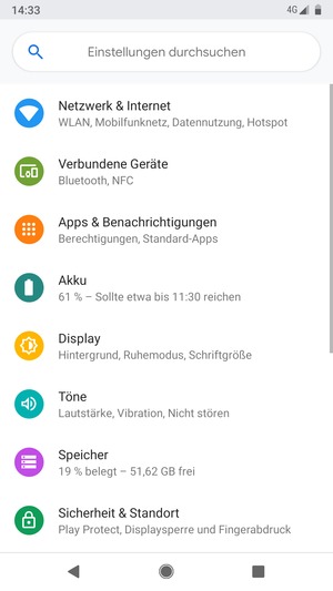 Wählen Sie Netzwerk & Internet