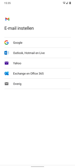 Selecteer Google