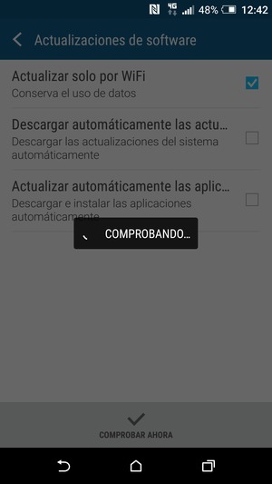 Espere a que la búsqueda termine