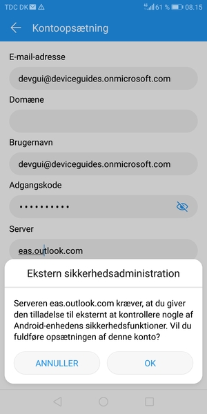 Vælg OK