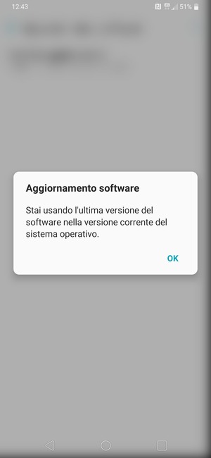 Se il tuo telefono è aggiornato, seleziona OK