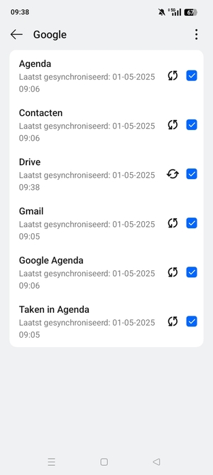 Selecteer de Menu-knop