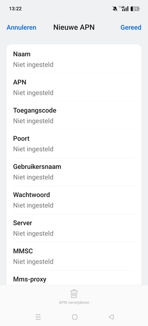 Voer mms-gegevens in
