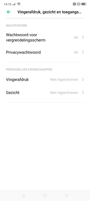 Selecteer Wachtwoord voor vergrendelingsscherm