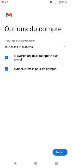 Sélectionnez Suivant