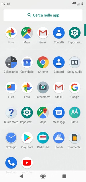 Seleziona Impostazioni