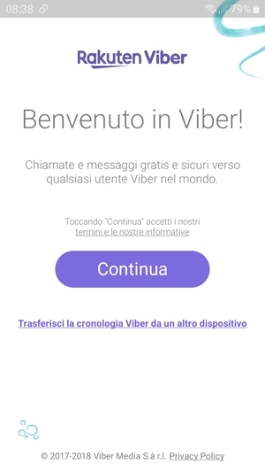 L'app è pronta per l'uso