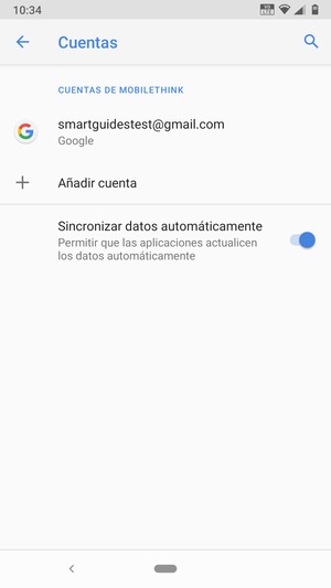 Seleccione su cuenta Google