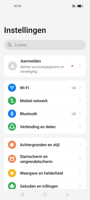 Selecteer Wi-Fi