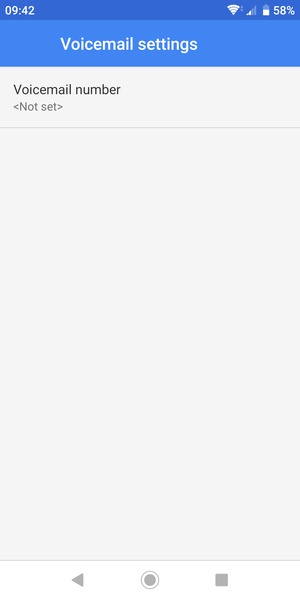 Select Voicemail number