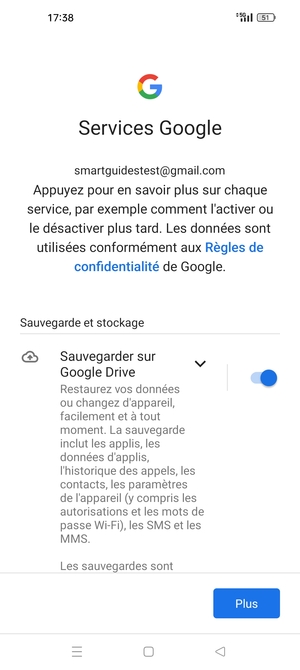 Sélectionnez Plus