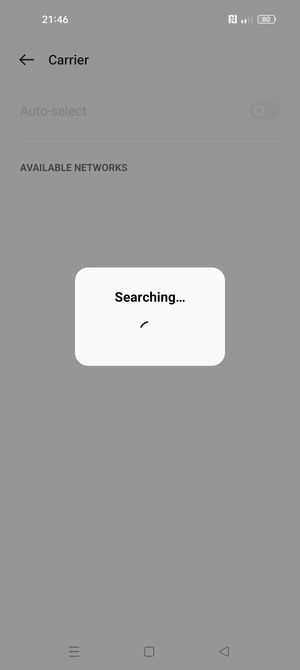 Wait for the search to finish