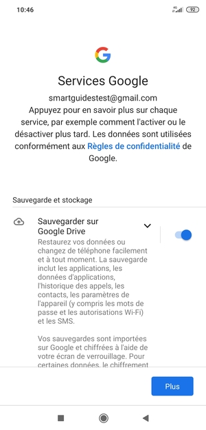 Sélectionnez Plus