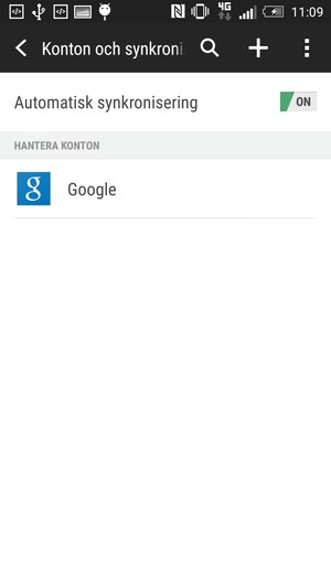 Välj Google