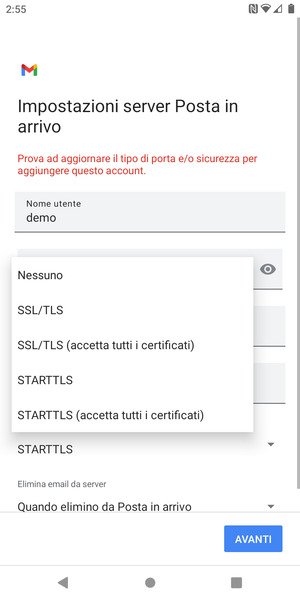 Seleziona Nessuno