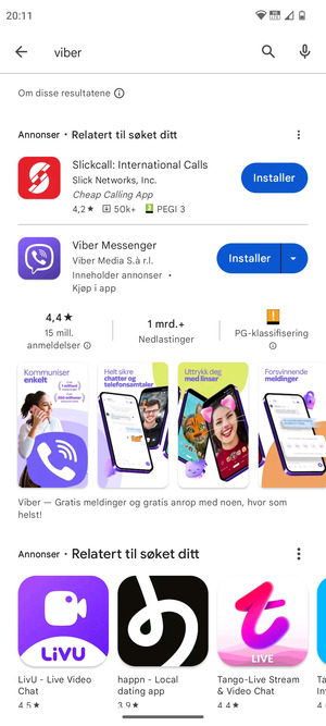 Velg app