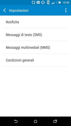 Seleziona Messaggi di testo (SMS)