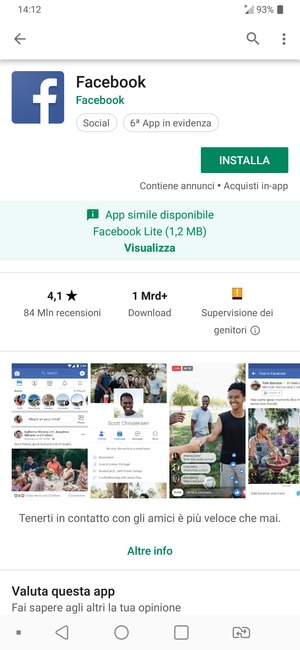 Seleziona INSTALLA