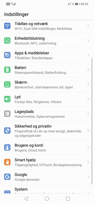Vælg Batteri