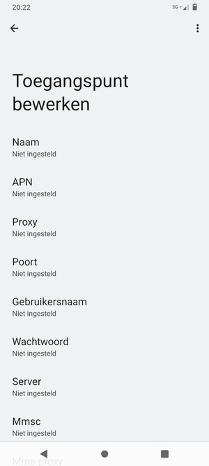 Voer mms-gegevens in