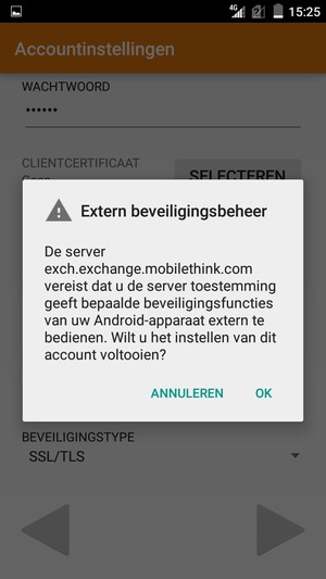 Selecteer OK