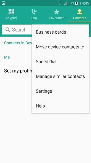 Select Settings