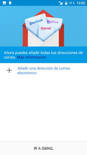 Seleccione Añadir una dirección de correo electrónico