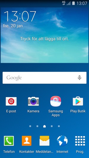 Välj Prog.