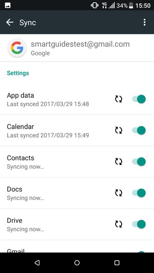 Your contacts from Google will now be synced to your smartphone