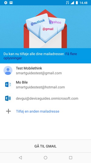 Vælg GÅ TIL GMAIL