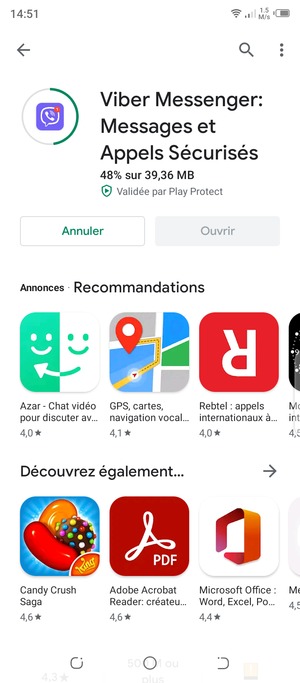 Veuillez attendre la fin de la procédure d'installation