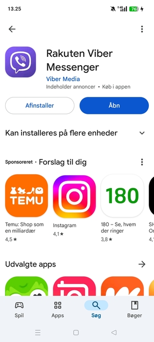 Vælg Åbn