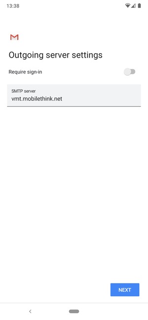 Turn off Require sign-in and select NEXT
