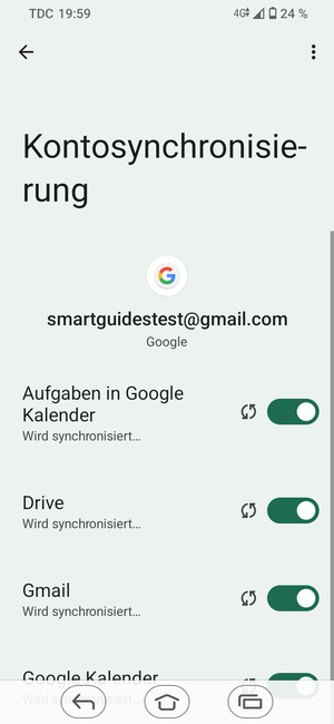 Ihre Daten werden synchronisiert