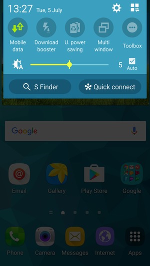 Turn on U. power saving